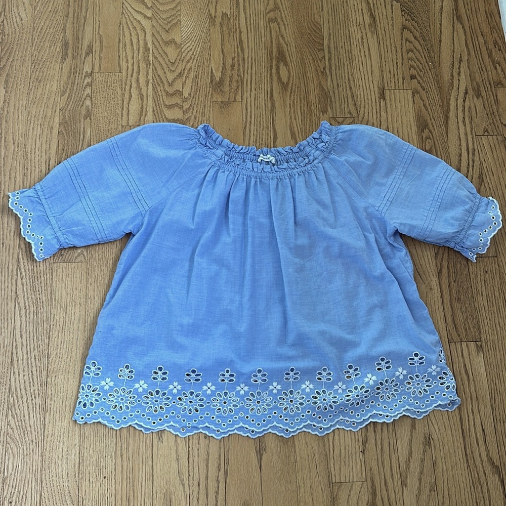 🇫🇷 Monoprix off the shoulder cotton blouse- like new
